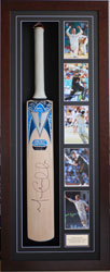 Signed cricket bat